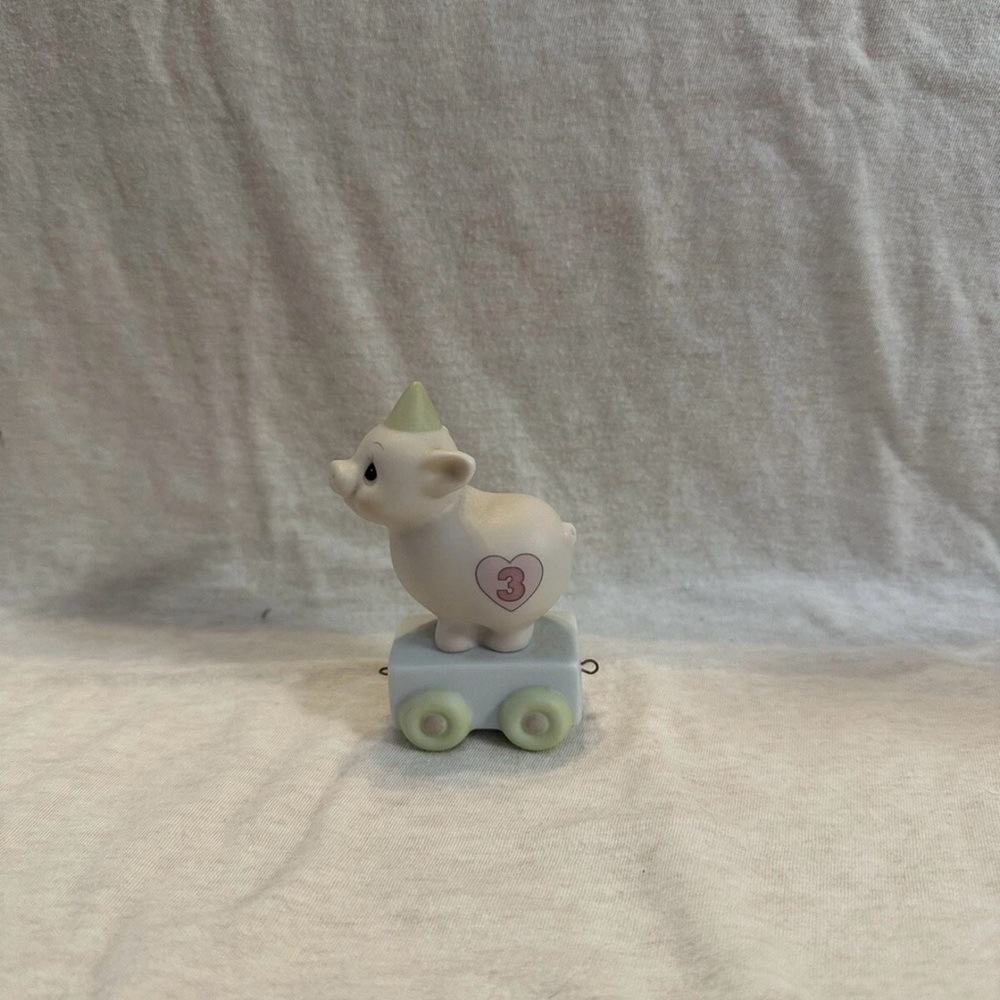 Precious Moments Birthday Train - Age 3 Pig